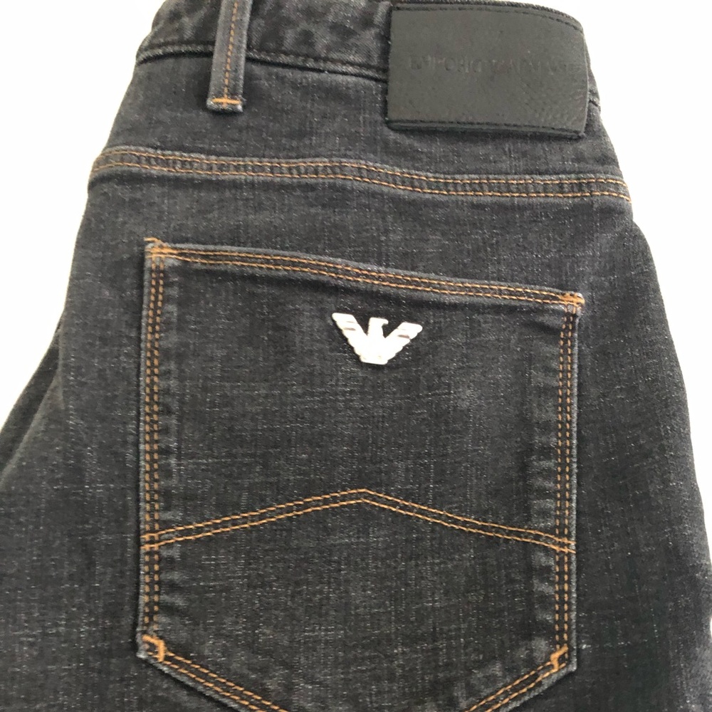 Emporio Armani skinny jeans Sz 33 - 30 light black excellent condition